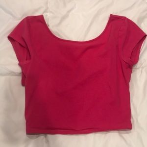 Pink crop top